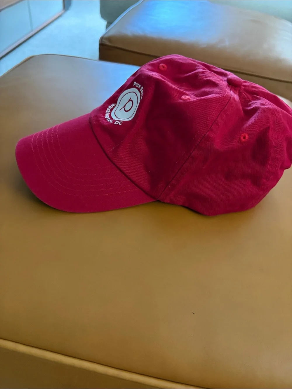 Pure Barre Red Embroidered Logo Cap